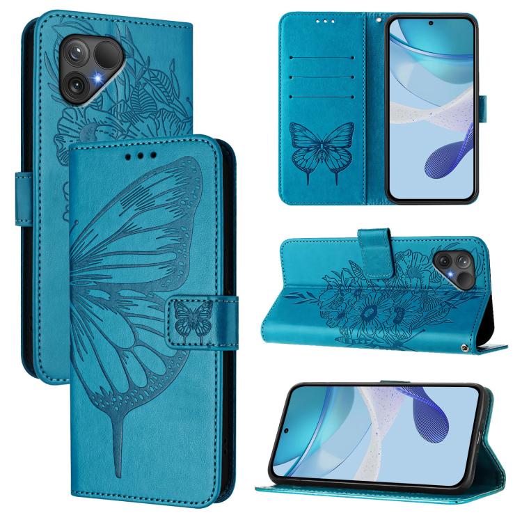 Embossed Butterfly Leather Phone Case, For Fairphone 5