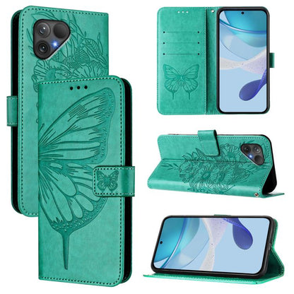 Embossed Butterfly Leather Phone Case, For Fairphone 5