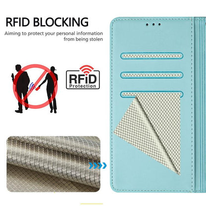 Honeycomb Embossing RFID Leather Phone Case, For Fairphone 5