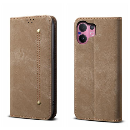 Denim Texture Casual Style Horizontal Flip Leather Case, For vivo X300 Pro, For vivo X300, For vivo V60 5G, For vivo X200 FE