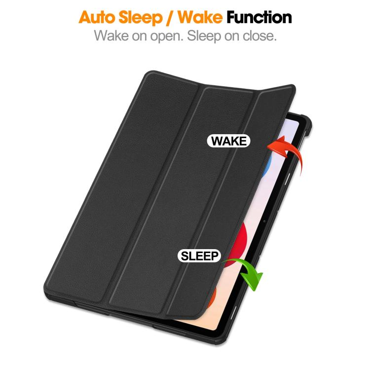 Custer Texture 3-Fold Holder Leather Smart Tablet Case, For Xiaomi Redmi Pad 2 Pro, For Xiaomi Redmi K Pad 2 8.8 2026