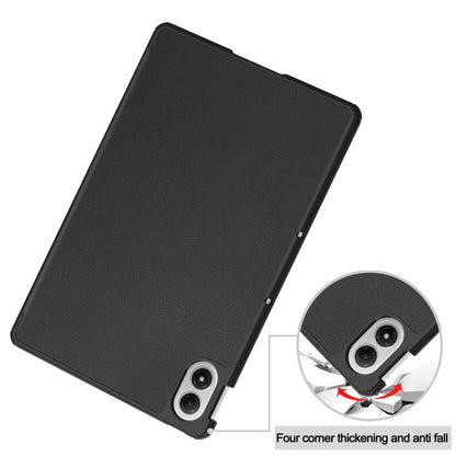Custer Texture 3-Fold Holder Leather Smart Tablet Case, For Xiaomi Redmi Pad 2 Pro, For Xiaomi Redmi K Pad 2 8.8 2026