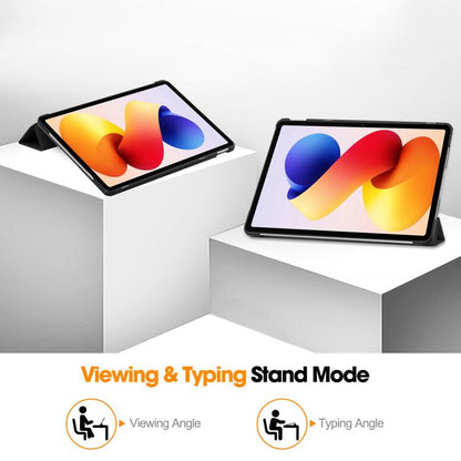 Custer Texture 3-Fold Holder Leather Smart Tablet Case, For Xiaomi Redmi Pad 2 Pro, For Xiaomi Redmi K Pad 2 8.8 2026