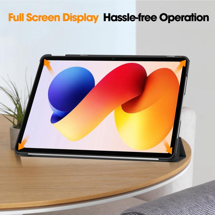 Custer Texture 3-Fold Holder Leather Smart Tablet Case, For Xiaomi Redmi Pad 2 Pro, For Xiaomi Redmi K Pad 2 8.8 2026