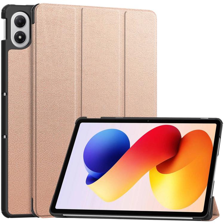 Custer Texture 3-Fold Holder Leather Smart Tablet Case, For Xiaomi Redmi Pad 2 Pro, For Xiaomi Redmi K Pad 2 8.8 2026