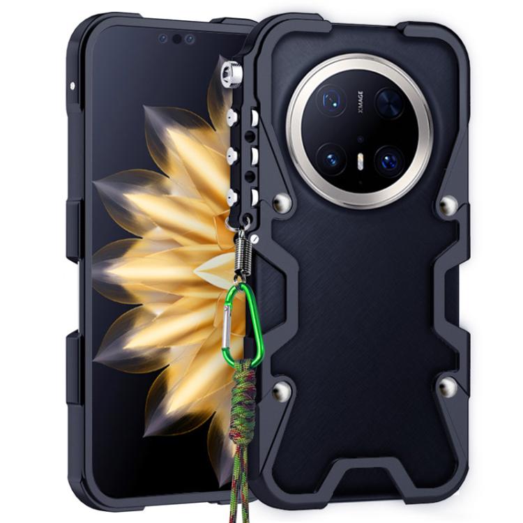 Trigger Design Hollow Metal Frame Phone Case with Lanyard, For Huawei nova 16 Ultra, For Huawei nova 16 Pro, For Huawei nova 16z, For Huawei nova 16, For Huawei Pura 90 Pro Max, For Huawei Pura 90 Pro, For Huawei Pura 90, For Huawei nova 15 Ultra      ...