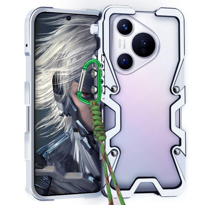 Trigger Design Hollow Metal Frame Phone Case with Lanyard, For Huawei nova 16 Ultra, For Huawei nova 16 Pro, For Huawei nova 16z, For Huawei nova 16, For Huawei Pura 90 Pro Max, For Huawei Pura 90 Pro, For Huawei Pura 90, For Huawei nova 15 Ultra      ...