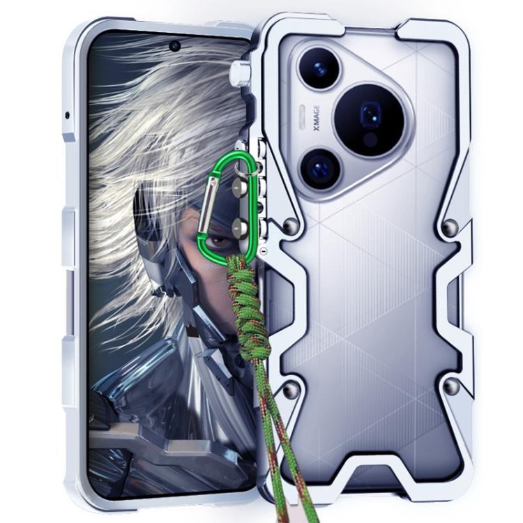 Trigger Design Hollow Metal Frame Phone Case with Lanyard, For Huawei nova 16 Ultra, For Huawei nova 16 Pro, For Huawei nova 16z, For Huawei nova 16, For Huawei Pura 90 Pro Max, For Huawei Pura 90 Pro, For Huawei Pura 90, For Huawei nova 15 Ultra      ...