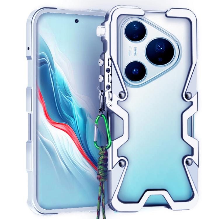 Trigger Design Hollow Metal Frame Phone Case with Lanyard, For Huawei nova 16 Ultra, For Huawei nova 16 Pro, For Huawei nova 16z, For Huawei nova 16, For Huawei Pura 90 Pro Max, For Huawei Pura 90 Pro, For Huawei Pura 90, For Huawei nova 15 Ultra      ...