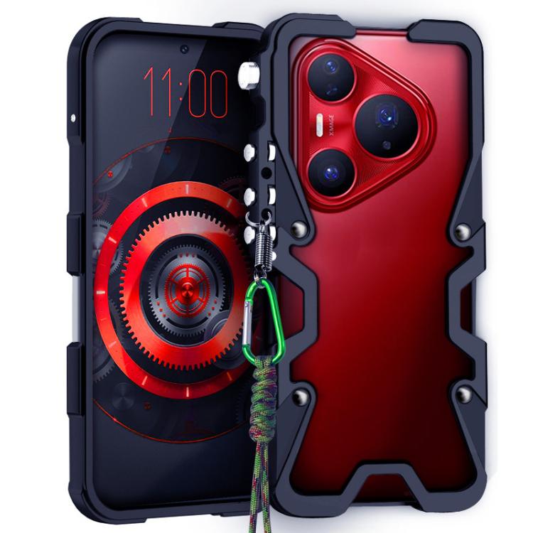 Trigger Design Hollow Metal Frame Phone Case with Lanyard, For Huawei nova 16 Ultra, For Huawei nova 16 Pro, For Huawei nova 16z, For Huawei nova 16, For Huawei Pura 90 Pro Max, For Huawei Pura 90 Pro, For Huawei Pura 90, For Huawei nova 15 Ultra      ...