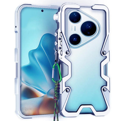 Trigger Design Hollow Metal Frame Phone Case with Lanyard, For Huawei nova 16 Ultra, For Huawei nova 16 Pro, For Huawei nova 16z, For Huawei nova 16, For Huawei Pura 90 Pro Max, For Huawei Pura 90 Pro, For Huawei Pura 90, For Huawei nova 15 Ultra      ...