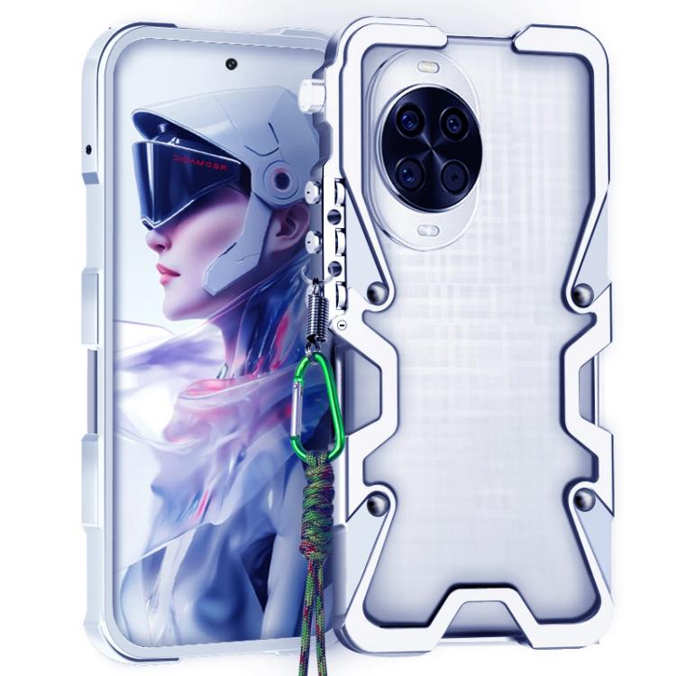 Trigger Design Hollow Metal Frame Phone Case with Lanyard, For Huawei nova 16 Ultra, For Huawei nova 16 Pro, For Huawei nova 16z, For Huawei nova 16, For Huawei Pura 90 Pro Max, For Huawei Pura 90 Pro, For Huawei Pura 90, For Huawei nova 15 Ultra      ...