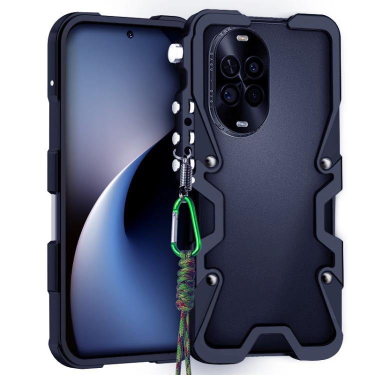 Trigger Design Hollow Metal Frame Phone Case with Lanyard, For Huawei nova 16 Ultra, For Huawei nova 16 Pro, For Huawei nova 16z, For Huawei nova 16, For Huawei Pura 90 Pro Max, For Huawei Pura 90 Pro, For Huawei Pura 90, For Huawei nova 15 Ultra      ...