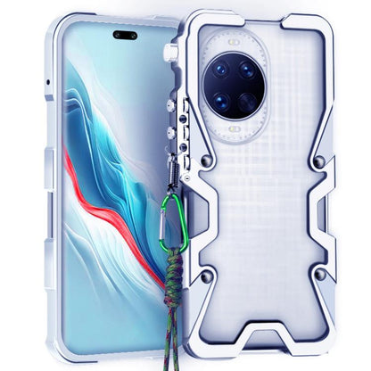 Trigger Design Hollow Metal Frame Phone Case with Lanyard, For Huawei nova 16 Ultra, For Huawei nova 16 Pro, For Huawei nova 16z, For Huawei nova 16, For Huawei Pura 90 Pro Max, For Huawei Pura 90 Pro, For Huawei Pura 90, For Huawei nova 15 Ultra      ...