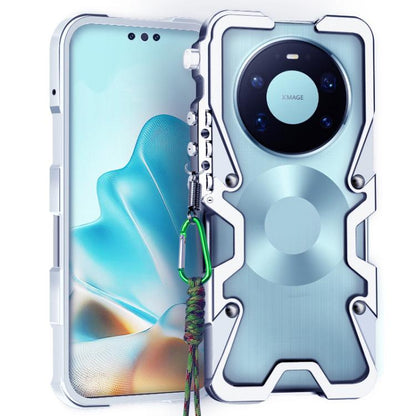 Trigger Design Hollow Metal Frame Phone Case with Lanyard, For Huawei nova 16 Ultra, For Huawei nova 16 Pro, For Huawei nova 16z, For Huawei nova 16, For Huawei Pura 90 Pro Max, For Huawei Pura 90 Pro, For Huawei Pura 90, For Huawei nova 15 Ultra      ...