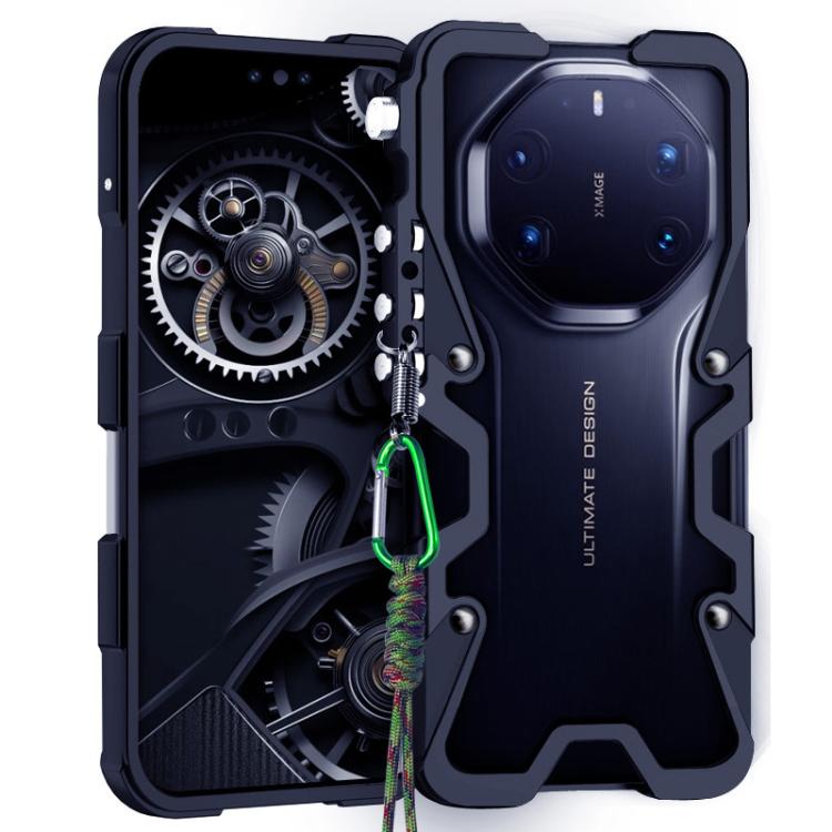 Trigger Design Hollow Metal Frame Phone Case with Lanyard, For Huawei nova 16 Ultra, For Huawei nova 16 Pro, For Huawei nova 16z, For Huawei nova 16, For Huawei Pura 90 Pro Max, For Huawei Pura 90 Pro, For Huawei Pura 90, For Huawei nova 15 Ultra      ...