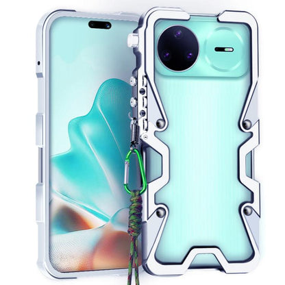 Trigger Design Hollow Metal Frame Phone Case with Lanyard, For Huawei nova 16 Ultra, For Huawei nova 16 Pro, For Huawei nova 16z, For Huawei nova 16, For Huawei Pura 90 Pro Max, For Huawei Pura 90 Pro, For Huawei Pura 90, For Huawei nova 15 Ultra      ...