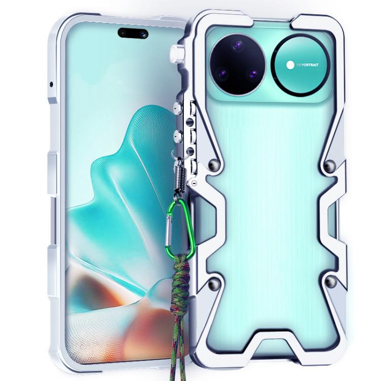 Trigger Design Hollow Metal Frame Phone Case with Lanyard, For Huawei nova 16 Ultra, For Huawei nova 16 Pro, For Huawei nova 16z, For Huawei nova 16, For Huawei Pura 90 Pro Max, For Huawei Pura 90 Pro, For Huawei Pura 90, For Huawei nova 15 Ultra      ...