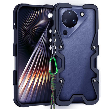 Trigger Design Hollow Metal Frame Phone Case with Lanyard, For Huawei nova 16 Ultra, For Huawei nova 16 Pro, For Huawei nova 16z, For Huawei nova 16, For Huawei Pura 90 Pro Max, For Huawei Pura 90 Pro, For Huawei Pura 90, For Huawei nova 15 Ultra      ...
