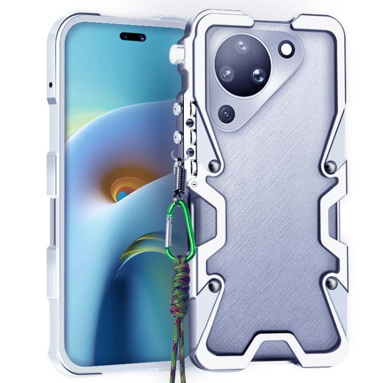 Trigger Design Hollow Metal Frame Phone Case with Lanyard, For Huawei nova 16 Ultra, For Huawei nova 16 Pro, For Huawei nova 16z, For Huawei nova 16, For Huawei Pura 90 Pro Max, For Huawei Pura 90 Pro, For Huawei Pura 90, For Huawei nova 15 Ultra      ...