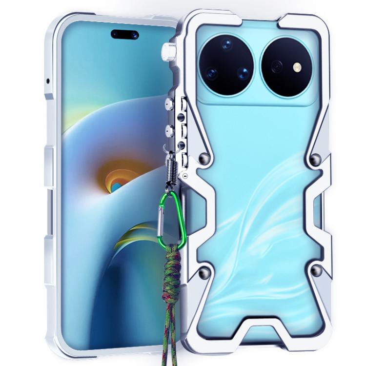 Trigger Design Hollow Metal Frame Phone Case with Lanyard, For Huawei nova 16 Ultra, For Huawei nova 16 Pro, For Huawei nova 16z, For Huawei nova 16, For Huawei Pura 90 Pro Max, For Huawei Pura 90 Pro, For Huawei Pura 90, For Huawei nova 15 Ultra      ...