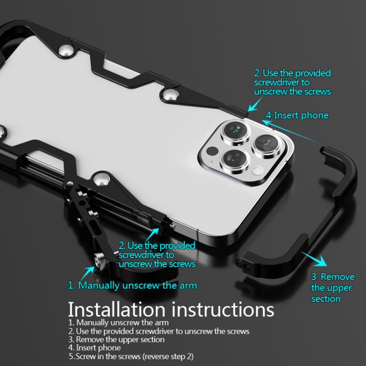 Trigger Design Hollow Metal Frame Phone Case with Lanyard, For Redmi K90 Pro Max / Poco F8 Ultra 5G, For Redmi K90 / Poco F8 Pro 5G, For Redmi Turbo 4 Pro, For Redmi Turbo 4, For Redmi K80 Pro, For Redmi K80, For Redmi K70 Ultra                        ...