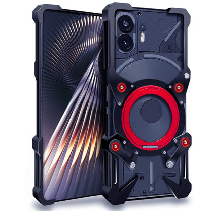 Rotating Bracket Hollow Metal Phone Case with Lanyard, For Nothing Phone 4b, For Nothing Phone 4a Pro, For Nothing Phone 4a, For Nothing Phone 3a Lite, For Nothing Phone 3, For Nothing CMF Phone 2 Pro, For Nothing Phone 3a, For Nothing Phone 3a Pro    ...