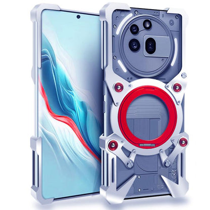 Rotating Bracket Hollow Metal Phone Case with Lanyard, For Nothing Phone 4b, For Nothing Phone 4a Pro, For Nothing Phone 4a, For Nothing Phone 3a Lite, For Nothing Phone 3, For Nothing CMF Phone 2 Pro, For Nothing Phone 3a, For Nothing Phone 3a Pro    ...