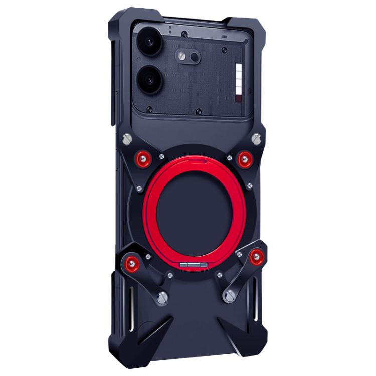 Rotating Bracket Hollow Metal Phone Case with Lanyard, For Nothing Phone 4b, For Nothing Phone 4a Pro, For Nothing Phone 4a, For Nothing Phone 3a Lite, For Nothing Phone 3, For Nothing CMF Phone 2 Pro, For Nothing Phone 3a, For Nothing Phone 3a Pro    ...