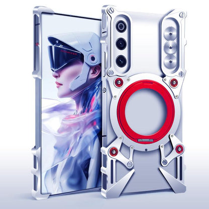Rotating Bracket Hollow Metal Phone Case with Lanyard, For ZTE nubia RedMagic 11 Pro, For ZTE nubia RedMagic 11 Air, For ZTE nubia Z80 Ultra, For ZTE nubia RedMagic 10 Pro, For ZTE nubia RedMagic 10 Air, For ZTE nubia Z70 Ultra, For ZTE nubia Z60S Pro ...