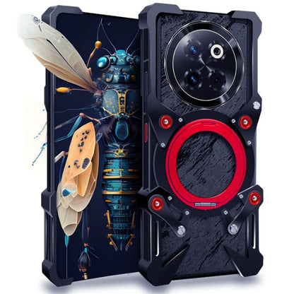 Rotating Bracket Hollow Metal Phone Case with Lanyard, For ZTE nubia RedMagic 11 Pro, For ZTE nubia RedMagic 11 Air, For ZTE nubia Z80 Ultra, For ZTE nubia RedMagic 10 Pro, For ZTE nubia RedMagic 10 Air, For ZTE nubia Z70 Ultra, For ZTE nubia Z60S Pro ...