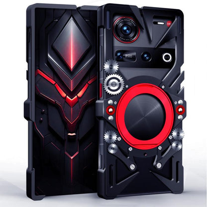 Rotating Bracket Hollow Metal Phone Case with Lanyard, For ZTE nubia RedMagic 11 Pro, For ZTE nubia RedMagic 11 Air, For ZTE nubia Z80 Ultra, For ZTE nubia RedMagic 10 Pro, For ZTE nubia RedMagic 10 Air, For ZTE nubia Z70 Ultra, For ZTE nubia Z60S Pro ...