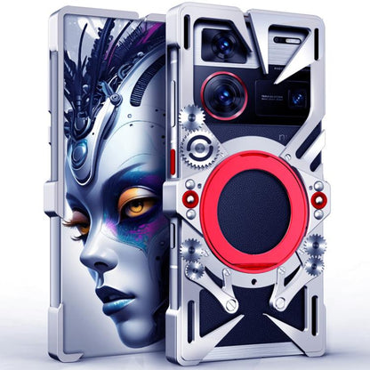 Rotating Bracket Hollow Metal Phone Case with Lanyard, For ZTE nubia RedMagic 11 Pro, For ZTE nubia RedMagic 11 Air, For ZTE nubia Z80 Ultra, For ZTE nubia RedMagic 10 Pro, For ZTE nubia RedMagic 10 Air, For ZTE nubia Z70 Ultra, For ZTE nubia Z60S Pro ...