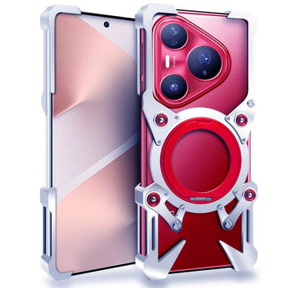 Rotating Bracket Hollow Metal Phone Case with Lanyard, For Huawei nova 16 SE, For Huawei nova 16 Ultra, For Huawei nova 16 Pro, For Huawei nova 16z, For Huawei nova 16, For Huawei Pura 90 Pro Max, For Huawei Pura 90 Pro, For Huawei Pura 90             ...