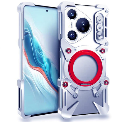 Rotating Bracket Hollow Metal Phone Case with Lanyard, For Huawei nova 16 SE, For Huawei nova 16 Ultra, For Huawei nova 16 Pro, For Huawei nova 16z, For Huawei nova 16, For Huawei Pura 90 Pro Max, For Huawei Pura 90 Pro, For Huawei Pura 90             ...