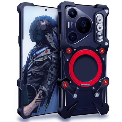 Rotating Bracket Hollow Metal Phone Case with Lanyard, For Huawei nova 16 SE, For Huawei nova 16 Ultra, For Huawei nova 16 Pro, For Huawei nova 16z, For Huawei nova 16, For Huawei Pura 90 Pro Max, For Huawei Pura 90 Pro, For Huawei Pura 90             ...