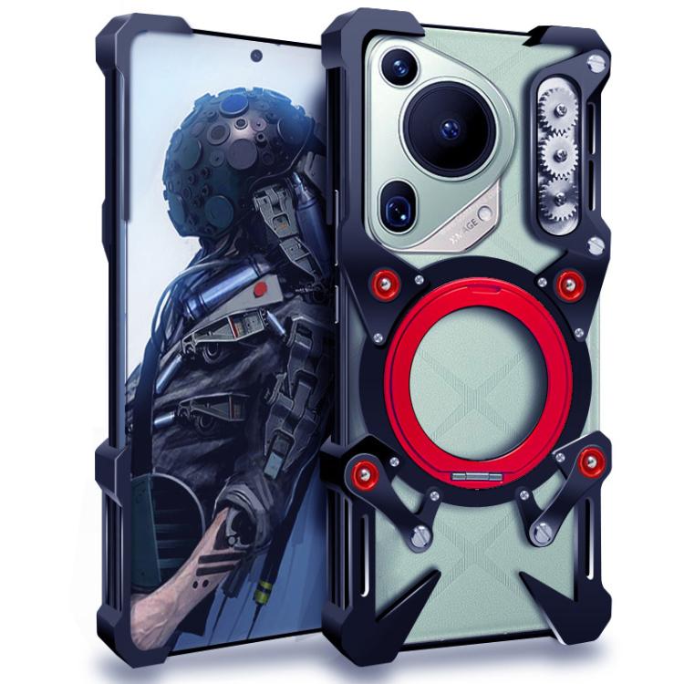Rotating Bracket Hollow Metal Phone Case with Lanyard, For Huawei nova 16 SE, For Huawei nova 16 Ultra, For Huawei nova 16 Pro, For Huawei nova 16z, For Huawei nova 16, For Huawei Pura 90 Pro Max, For Huawei Pura 90 Pro, For Huawei Pura 90             ...