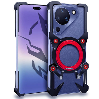 Rotating Bracket Hollow Metal Phone Case with Lanyard, For Huawei nova 16 SE, For Huawei nova 16 Ultra, For Huawei nova 16 Pro, For Huawei nova 16z, For Huawei nova 16, For Huawei Pura 90 Pro Max, For Huawei Pura 90 Pro, For Huawei Pura 90             ...