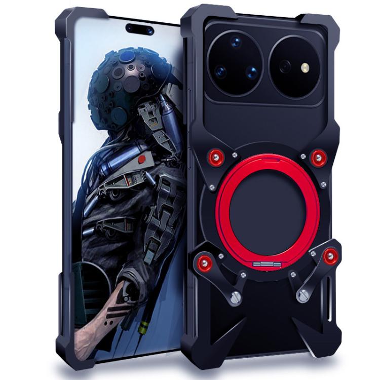 Rotating Bracket Hollow Metal Phone Case with Lanyard, For Huawei nova 16 SE, For Huawei nova 16 Ultra, For Huawei nova 16 Pro, For Huawei nova 16z, For Huawei nova 16, For Huawei Pura 90 Pro Max, For Huawei Pura 90 Pro, For Huawei Pura 90             ...