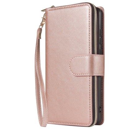 Zipper Wallet Bag Horizontal Flip PU Leather Case with Holder & 9 Card Slots & Wallet & Lanyard & Photo Frame, For Huawei P30, For Huawei P30 Lite, For Huawei P30 Pro, For Huawei P40, For Huawei P40 Lite, For Huawei P40 Pro, For Huawei P40 Pro+        ...