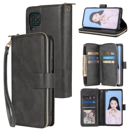Zipper Wallet Bag Horizontal Flip PU Leather Case with Holder & 9 Card Slots & Wallet & Lanyard & Photo Frame, For Huawei P30, For Huawei P30 Lite, For Huawei P30 Pro, For Huawei P40, For Huawei P40 Lite, For Huawei P40 Pro, For Huawei P40 Pro+        ...