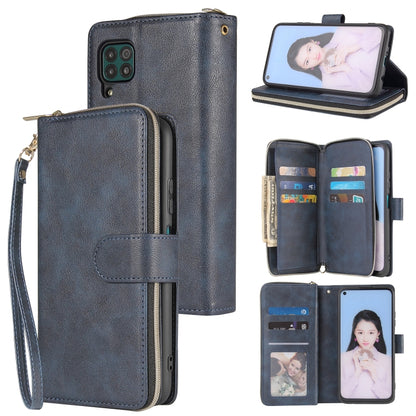 Zipper Wallet Bag Horizontal Flip PU Leather Case with Holder & 9 Card Slots & Wallet & Lanyard & Photo Frame, For Huawei P30, For Huawei P30 Lite, For Huawei P30 Pro, For Huawei P40, For Huawei P40 Lite, For Huawei P40 Pro, For Huawei P40 Pro+        ...