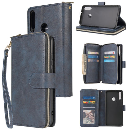 Zipper Wallet Bag Horizontal Flip PU Leather Case with Holder & 9 Card Slots & Wallet & Lanyard & Photo Frame, For Huawei P30, For Huawei P30 Lite, For Huawei P30 Pro, For Huawei P40, For Huawei P40 Lite, For Huawei P40 Pro, For Huawei P40 Pro+        ...