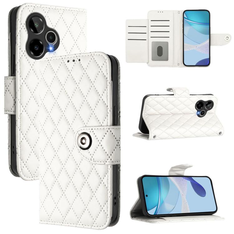 Rhombic Texture Flip Leather Phone Case with Lanyard, For AT&T Verge 2