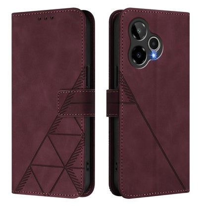 Crossbody 3D Embossed Flip Leather Phone Case, For Cricket Icon Plus 2026 / Icon 7 5G