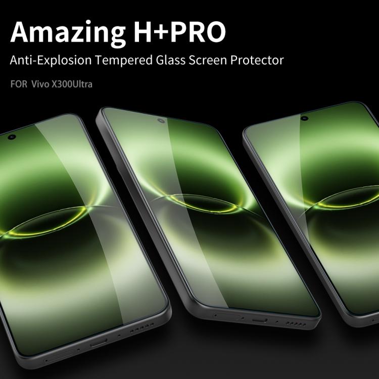 NILLKIN H+Pro 0.2mm 9H Explosion-proof Tempered Glass Film, For vivo X300 Ultra, For vivo X300 Pro, For vivo X300