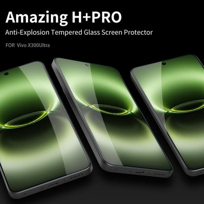 NILLKIN H+Pro 0.2mm 9H Explosion-proof Tempered Glass Film, For vivo X300 Ultra, For vivo X300 Pro, For vivo X300