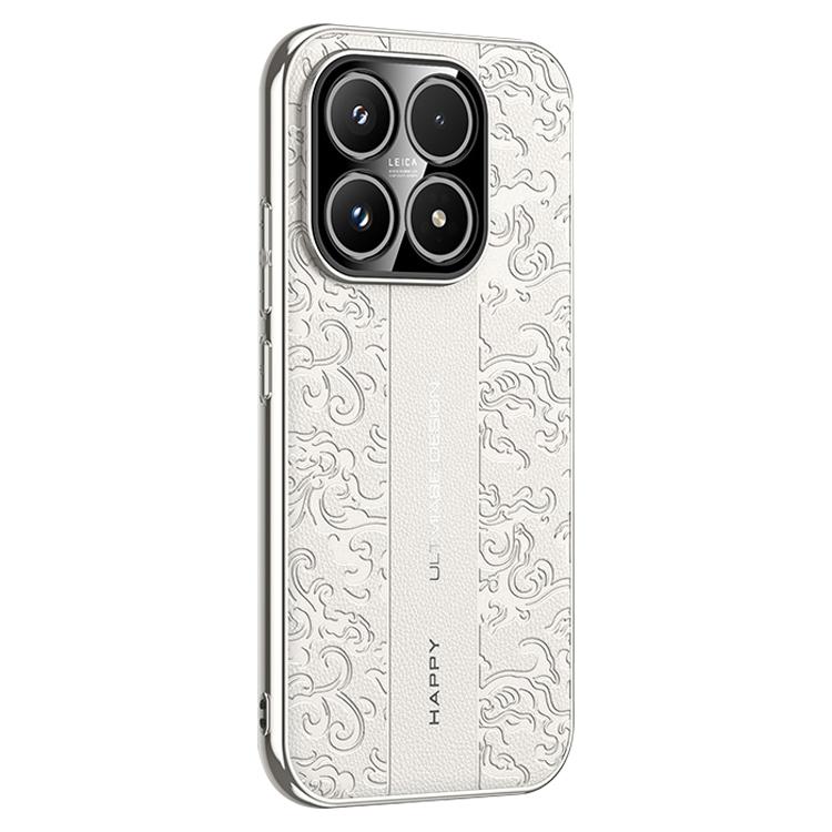 Cloud Dragon Pattern Plain Leather PC Phone Case, For Xiaomi 17 Pro Max, For Xiaomi 17 Pro, For Xiaomi 17