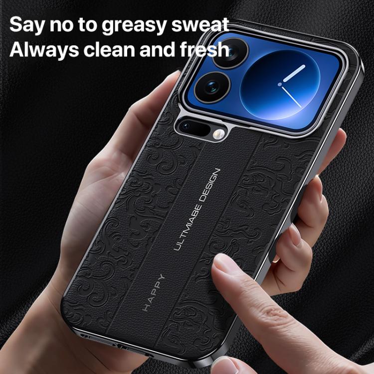 Cloud Dragon Pattern Plain Leather PC Phone Case, For Xiaomi 17 Pro Max, For Xiaomi 17 Pro, For Xiaomi 17
