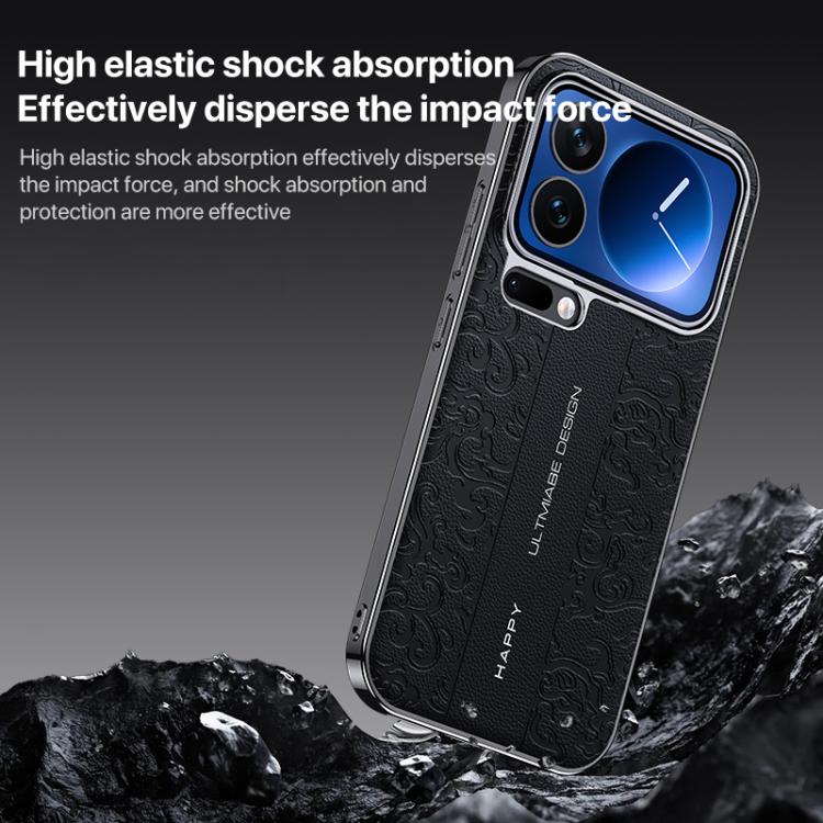 Cloud Dragon Pattern Plain Leather PC Phone Case, For Xiaomi 17 Pro Max, For Xiaomi 17 Pro, For Xiaomi 17